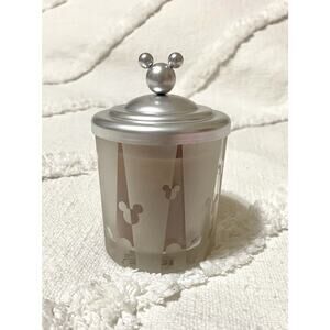 Rare Disney Scented Candle With Silver Mickey Mouse Head Lid Disney